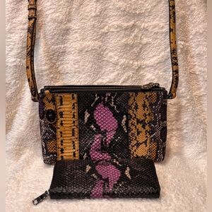 COACH F37172 Crosby Crossbody and Zip Around Wallet Set